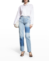 Ag Alexxis High Waist Straight Jeans In 23 Years Facade P