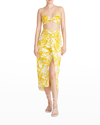 Amur Alva Organic Cotton Bralette Top In Tuscany Yellow 2t