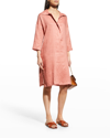 MAX MARA DERRIS V-NECK LINEN DRESS