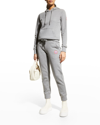 Canada Goose Muskoka Logo-embroidered Cotton-jersey Hoody In Stone Heather