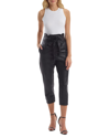Commando Faux Leather Paperbag Pant In Black
