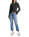 Cinq À Sept Mckenna Super Stretch Twisted-front Top In Black