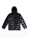 Canada Goose Crofton Quilted Recycled-nylon Hooded Jacket 2-7 Years In Black - Noir