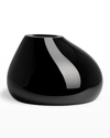 Orrefors Ebon Black Vase, Large