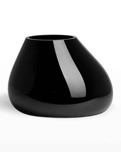 ORREFORS EBON BLACK MEDIUM VASE