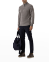 Rodd & Gunn Men's Charlestown Quarter-zip Lambswool Sweater In Asphalt