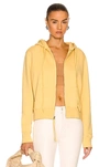 Nili Lotan Callie Zip Up Hoodie In Yellow