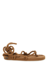 Nomadic State Of Mind Rope-detail Strappy Sandals In Brown