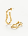 MISSOMA MOLTEN OVATE HOOP EARRINGS 18CT GOLD PLATED