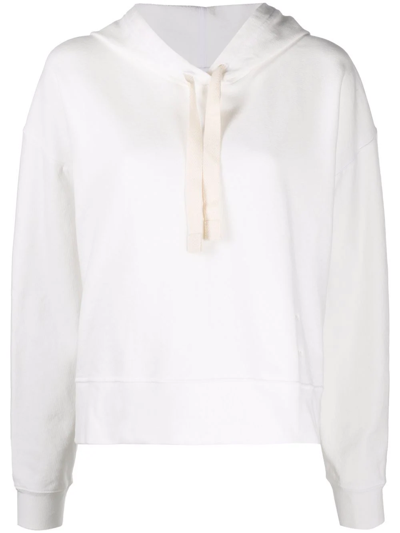 Proenza Schouler White Label Side-logo Cotton Hoodie In White