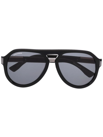 Dsquared2 Pilot-frame Sunglasses In Black