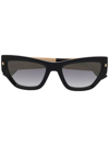 DSQUARED2 HYPE LOGO-PLAQUE SUNGLASSES