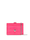 ALEXANDER MCQUEEN CROCODILE-EFFECT LEATHER CARDHOLDER