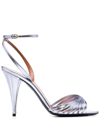 Saint Laurent Women's Tina High Heel Sandals In Violett