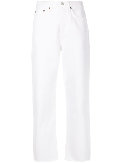 AGOLDE HIGH-WAIST STRAIGHT JEANS