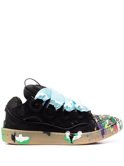 Lanvin Black Gallery Dept. Edition Curb Sneakers In Schwarz