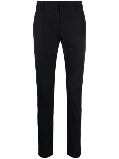 Dondup Cotton Blend Gaubert Trousers In Nero