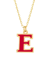 Gabi Rielle Women's Love In Bloom 14k Gold Vermeil Sterling Silver & Enamel Initial E Necklace In Letter E