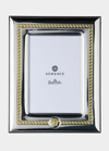VERSACE SILVER & GOLD PHOTO FRAME, 4" X 6"
