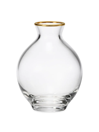 Aerin Sancia Plum Glass Vase In Clear