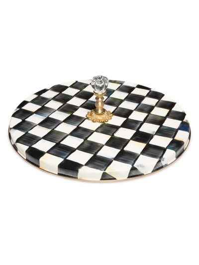 Mackenzie-childs Courtly Check Enamel Cheese Course