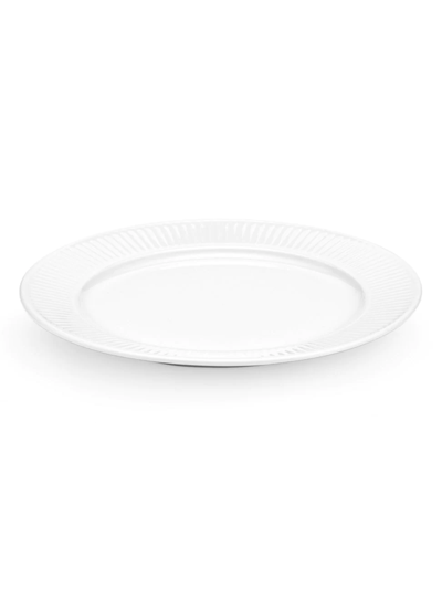 Pillivuyt Plisse Porcelain Dinner Plate 4-piece Set In White