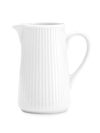 Pillivuyt Plisse Set Of 2 Porcelain Pitchers In White