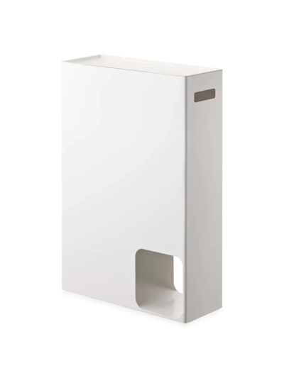 Yamazaki Plate Toilet Paper Stocker In White