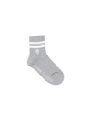 Alexander Mcqueen Alexander Mc Queen Stripe Skull Socks In Silver/white