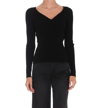 Alexander Mcqueen Alexander Mc Queen Slashed Ribbed Knit Jumper In Nero