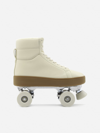 Bottega Veneta Cream Quilted Leather Roller Skate Sneakers In Sea Salt