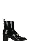 Christian Louboutin Mayerswing High Heels Ankle Boots In Black Leather In Black