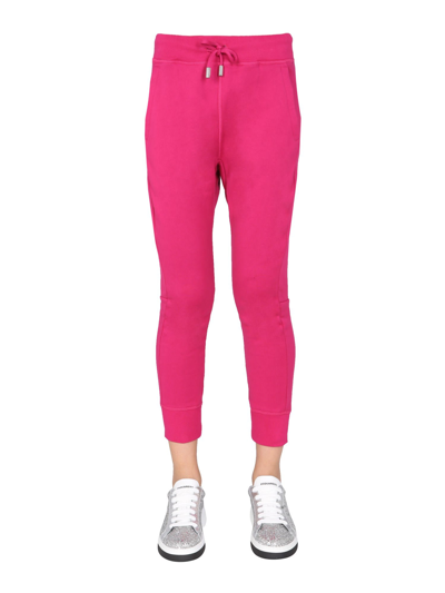 Dsquared2 "icon" Jogging Trousers In Fucsia