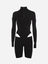 Jacquemus Ribbed Cut-out Jumpsuit In Black