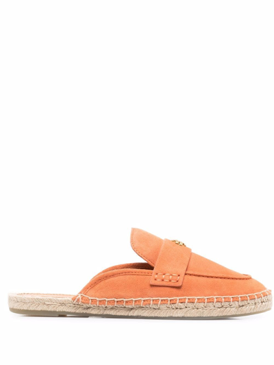 Tory Burch Seaside Espadrille Mules In Orange