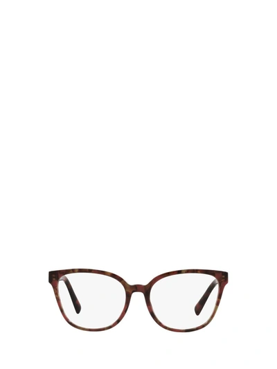 Valentino Garavani Valentino Eyewear Eyeglasses In Red Havana