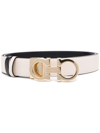 Ferragamo Gancini Reversible Belt In Neutrals