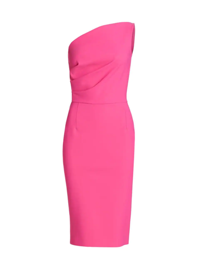 Chiara Boni La Petite Robe Angelina One-shoulder Dress In Spicy Pink