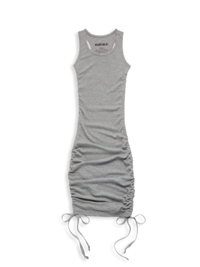 Katiej Nyc Kids' Girl's Livi Tank Dress In Grey