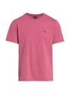 Barbour Garment-dyed T-shirt In Fuscia