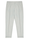 Reiss Brighton Pleated Trousers In Soft Grey