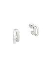 Pomellato Women's Iconica 18k White Gold & Diamond Layered Hoop Earrings