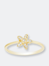 Ariana Rabbani Diamond Starfish Ring In White