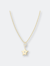 Ariana Rabbani Bezel-set Diamond Star Necklace In White