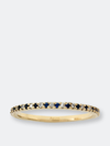 Ariana Rabbani Thin Diamond & Sapphire Eternity Ring In Pink