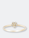 Ariana Rabbani Diamond Flower Ring In Gold