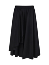 BARENA VENEZIA BARENA ELASTICATED WAIST ASYMMETRIC MIDI SKIRT