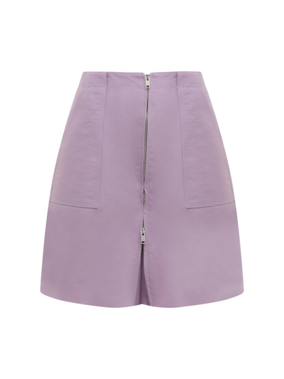 Ambush Cotton Pant-skirt With Zip - Atterley In Purple