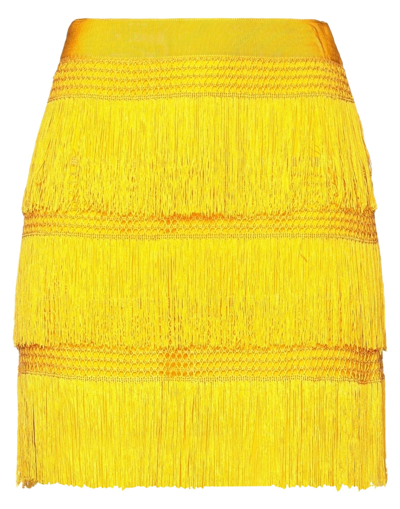 Alberta Ferretti Mini Skirts In Yellow