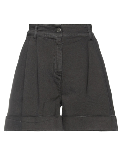 P.a.r.o.s.h Denim Shorts In Grey